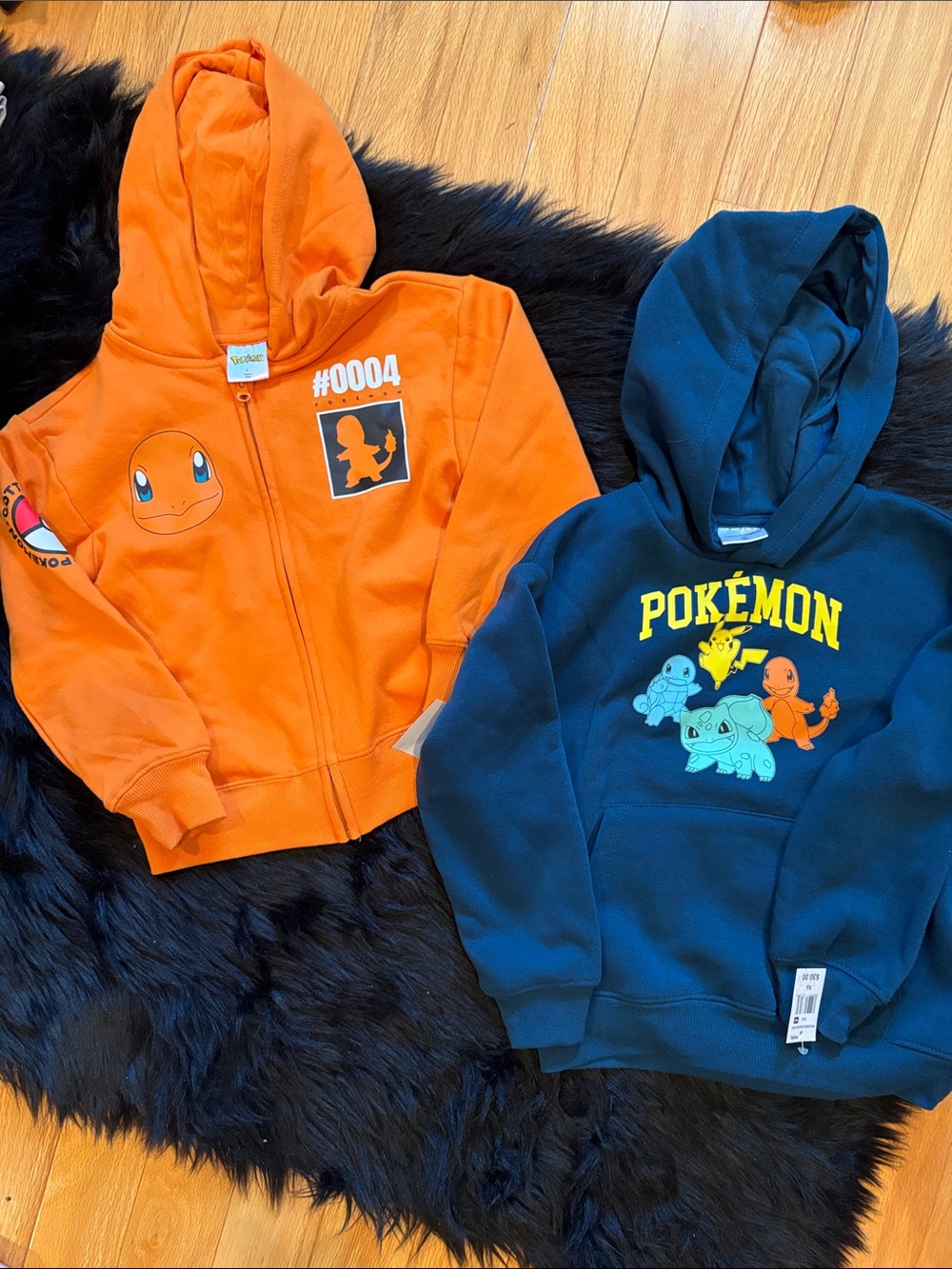 Kids Orange Charmander Zip Hoodie - Pokémon Inspired Hoodie